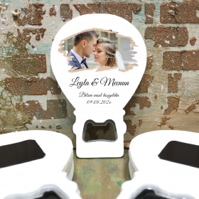 Balon Açacaklı Magnet 109 - Fotoğraflı Düğün, Nişan, Söz Hediyelik