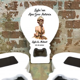 Balon Açacaklı Magnet 0124 - Kına Hatırası Hediyesi