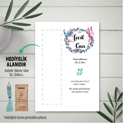 Hediyelik Kartı 0001 - Düğün, Nişan, Söz Hediyelik Kahve Kartı