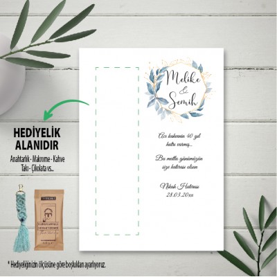 Hediyelik Kartı 0002 - Düğün, Nişan, Söz Hediyelik Kahve Kartı