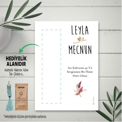 Hediyelik Kartı 0003 - Düğün, Nişan, Söz Hediyelik Kahve Kartı