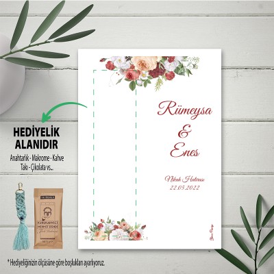 Hediyelik Kartı 0007 - Düğün, Nişan, Söz Hediyelik Kahve Kartı