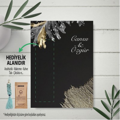 Hediyelik Kartı 0008 - Düğün, Nişan, Söz Hediyelik Kahve Kartı