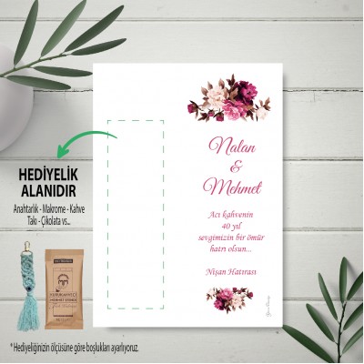 Hediyelik Kartı 0011 - Düğün, Nişan, Söz Hediyelik Kahve Kartı
