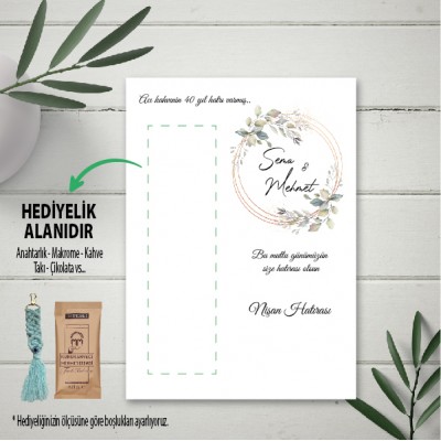 Hediyelik Kartı 0015 - Düğün, Nişan, Söz Hediyelik Kahve Kartı