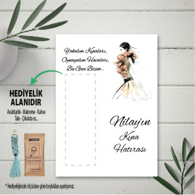 Hediyelik Kartı 0019 - Kına Kızı Temalı Hediye Kartları