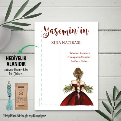Hediyelik Kartı 0020 - Kına Kızı Temalı Hediye Kartları