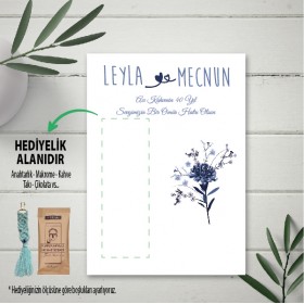 Hediyelik Kartı 0023 - Düğün, Nişan, Söz Anahtarlık Kartı