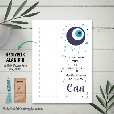 Hediyelik Kartı 0092 - Nazar Boncuk Tasarım Kartlar