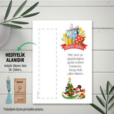 Hediyelik Kartı 0145 - Yılbaşı - Yeni Yıl - Mutlu Yıllar Tasarım Hediye Kartları