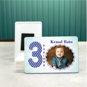 Dikdörtgen 532-3 Yaş Magnet - Fotoğraflı Hediyelik Yaş Magneti
