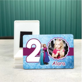 Dikdörtgen 535-2 Yaş Magnet - Karlar Ülkesi Tasarımlı Hediyelik Yaş Magneti
