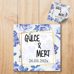 Kare Etiket 052 - Söz, Nişan Etiketi