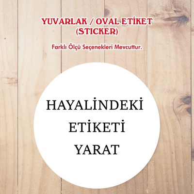 Etiket - Yuvarlak