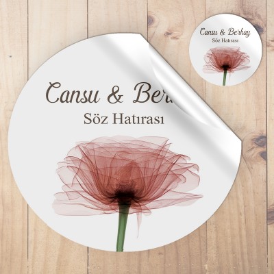 Etiket 044 - Gelincik Çiçek Tasarım