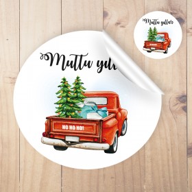 Etiket 135 - Mutlu Yıllar - Yılbaşı - Yeni Yıl Tasarım Sticker