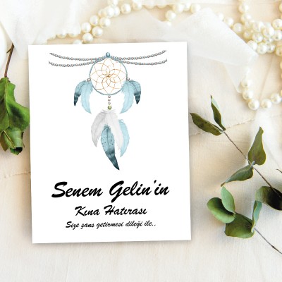 Takı Kartı 005 - Kına Gecesi Temalı Toka, Küpe Kartı