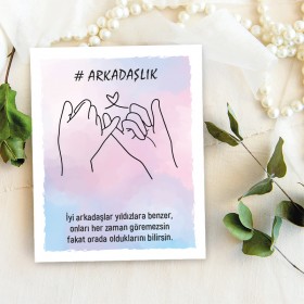 Takı Kartı 071 - Arkadaşlık Bileklik Kartı
