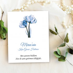 Takı Kartı 090 - Nişan Hatırası Küpe, Toka Takı Kartı