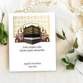 Takı Kartı 114 - Hac, Umre Hatırası Kabe Tasarım